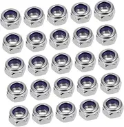 ULTECHNOVO 100pcs Set Locking Nuts Set Wide Coarse Thread for Automotive Mechanical Equipment Furniture Versatile Hardware Fasteners