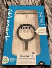New iPhone 15/14/13 Speck Gemshell Grip MagSafe Clear Case Authentic