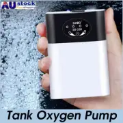 Tank Oxygen Pump Aquarium Air Pump USB Charging Rechargeable Lithium Battery AU