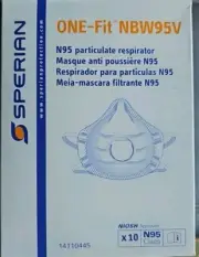 Sperian N95 Face Mask Disposable NIOSH Respirator - 10 Pack Box