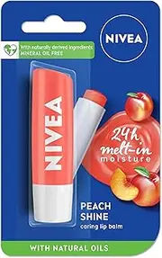 Nivea Fruity Shine Peach Lip Balm, 4.8g
