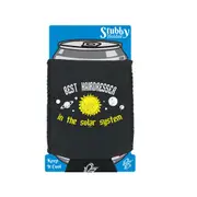 Best Hairdresser Solar System - Funny Novelty Stubby Holder With Base