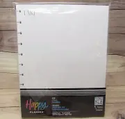 Happy Planner Big Filler Paper 40pc Take Note Lined Daily Organize White NEW