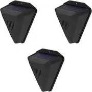 Lancoon 3 Pack Solar Power Bird Alarm Repellent IP55 Waterproof 360° Comprehensive Protection Multiple Sounds Loud Deter Birds from Your Property Suitable for Outdoor Garden Yard