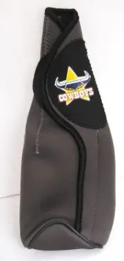 82235 NORTH QUEENSLAND COWBOYS NRL WINE BOTTLE INSULATOR COOLER STUBBY