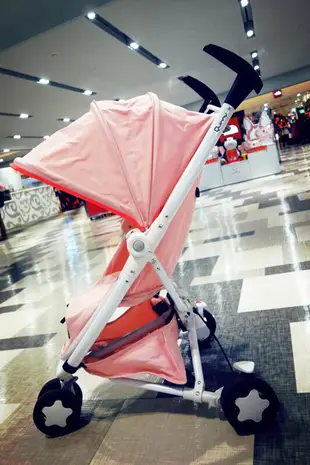 翔盛國際購入 專櫃 【Quinny】時尚Zapp Xtra2 Pure 雙向嬰兒手推車 白管粉紅限量配色/杯架/扶手