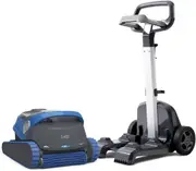 Dolphin S400 Corded Robotic Pool Cleaner for Floor Waterline Wall Climbing Up to 2.5 Hours Runtime Free Caddy for Pool Vacuum for Inground Pools Deep Cleaning Large Filter with WiFi Bluetooth