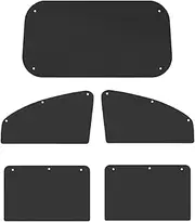 Car Window Shades - Insulated Sun Protection Cover - Light-Blocking Black Privacy Curtains, UV Blocker Suction Cup Mounting for Truck Van Road Trip