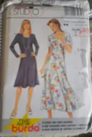 Burda 3274 Women's Dress Sewing Pattern Uncut Size 10-24