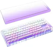 Geekria Acrylic Keyboard Dust Cover, for TKL 80% Compact 87 Key Mechanical Gaming Keyboard, Compatible with Logitech G915 TKL/G PRO (Gradient Purple)