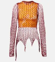 [Etro] Etro Open-knit sweater and printed crop top set AU 14 multicoloured
