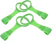 Generic 2 Pairs Walking Assistant Pull up Rings for Play Pen Playpen Pull up Rings Pull Rings Playpen Pull Rings Play Pen Accessories Pull Ring Hook Pp Light Green