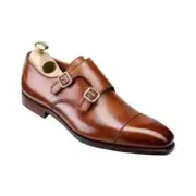 Handmade Men's Monk Strap Collection Customized Party & Wedding Customize Shoes