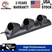 Black Universal 52mm Auto A Pillar Pod 3 Triple Gauge Holder Mount Pod Bendable (for: Triumph)