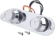 Aswalling Chrome Control Plate For Genuine 51 P Bass Guitar