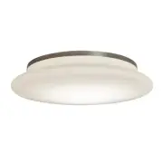 AFX Lighting Sutton LED 18" Flush Mount, Nickel/Frosted White - SUF1824LAJUDSN