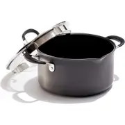 OXO Good Grips Covered Stockpot 24cm/5.72L w/Spouts And Straining Lid Grey