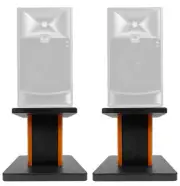 Rockville 8” Wood Studio Monitor Speaker Stands For JBL 705P Monitors