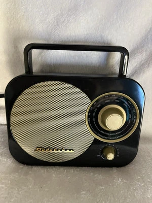 Studebaker SB2000B Retro Portable AM/FM Radio - Speaker (Black) [New Speaker]