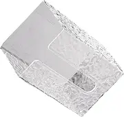 Hoement Box Wall Mounted Tissue Dispenser Box Punch Clear Napkin Holder for Bathroom Kitchen Stylish Rectangular Design for Space Saving Tissue Storage Unique Home Organizer