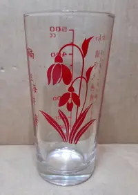 在飛比找露天拍賣優惠-早期玻璃杯 500cc 玻璃杯 水杯 木瓜牛奶玻璃杯-印字