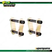 2 Pcs Rear Ironman 4x4 Leaf Springs Greasable Shackles 386-1 4WD Offroad