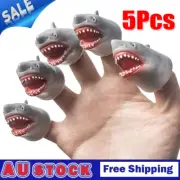 5pcs Shark Finger Puppet Storytelling Play Toy Pretend Sea Fish FZ