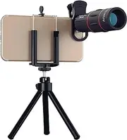 18X Telescope Zoom Lens, Mobile Phone Camera Lens for Camping, Suitable for All Smartphones (Color : 18x Tele with Tripod)