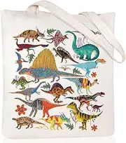 [Andeiltech] Canvas Tote Bag for Women Aesthetic Cute Cat Shopping Grocery Reusable Bags with Inner Zipper Women Gift