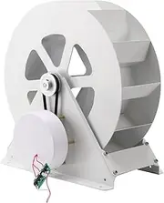 HENGJINGTR Water Turbine Generator, 50W/100W 1-35V Outdoor Emergency Water Flow Generator Suitable for Use in Places with Canals and Ditches(White)