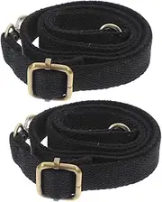 [Tofficu] Adjustable Shoulder Bag Strap Detachable Messenger Bag Replacement Belt for Crossbody Comfortable Accessory Black