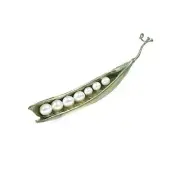 MICHAEL MICHAUD PEA POD 7 PEARL PIN/BROOCH 5647