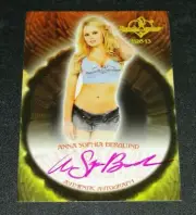 2013 Benchwarmer ANNA SOPHIA BERGLUND Thanksgiving #2 Pink Auto PLAYBOY Sexy