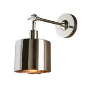 Belle Portofino Indoor Wall Light Fixture 31cm Bedroom Lighting Shiny Nickel