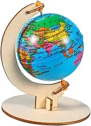 Hands-on Learning Wooden Boys and Girls' Earth Globe Diy Science Craft Kit for Classroom Home