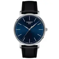 在飛比找PChome24h購物優惠-TISSOT 天梭 Everytime 經典雋永石英手錶-黑