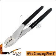 Wire Terminal Crimper, Cutting Plier 8'' for Non-insulated Electric Terminal