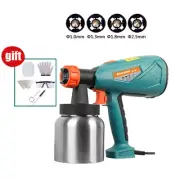 220V 700W Electric Spray Gun Paint Sprayer Paint Spraying Machine + 4 Nozzle New