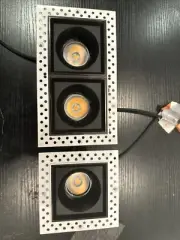 15W 3 Inches 3000K Square Or Round Led Adjustable. Trimless