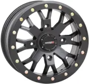 System 3 SB-4 Beadlock 15x7 ATV/UTV Wheel - Matte Black (4/137) 4+3 [15S3-3138]