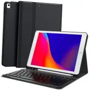 Keyboard Case for iPad 9th Generation 2021 10.2 Inch, 9th/8th/7th -Black