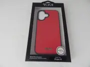 Tumi Genuine Coated Canvas Co-Mold Case For iPhone 16 Red New