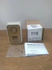 MAXITROL. P/N: T115. ROOM OVERRIDE HEATING THERMOSTAT. 40-90°F, SPST. LINE VOLT.