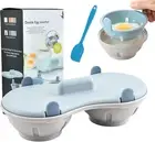 Egg Poacher Microwave Egg Cooker,2-Cavity Microwave Egg Cooker,Egg Maker Poached