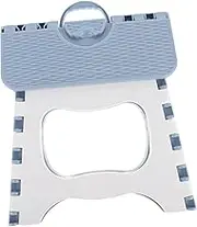 GAROZATION Ergonomic Portable Folding Stool Plastic Step Stool for Kitchen Office and Garden Easy to Carry