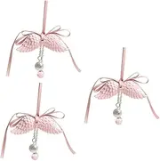 Alasum 3pcs Wing Pendant Car Charm Angel Wing Hanging Ornament Car Angel Wing Ornament Car Bling Accessories Car Rearview Mirror Ornament Car Gadgets Double Sided Car Accessories Plaster