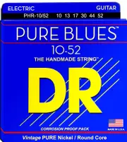 Pure Blues Nickel Wound Vintage Style Electric Guitar Strings — 10-52 Gauge