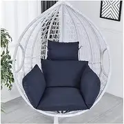 Thick Red Hanging Basket Chair Cushion Egg Swing Hammock Chair for Indoor Outdoor Garden Beach Office Chair Not Included