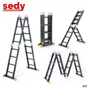 Multi Purpose Folding Ladder Multipurpose Aluminium Platform 6.7m 5.7m 4.7m 3.7m