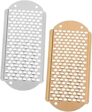 Ipetboom 2pcs Pumice Stone Rubbing Board Callus Remover Foot Grader Callus Blades for Feet Heel Scraper for Feet Foot File Replacement Blades Feet Grater for Pedicure Stainless Steel